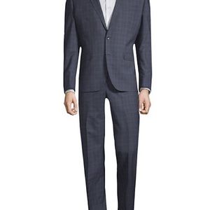 Kenneth Cole windowpane wool blend suit! Brand new